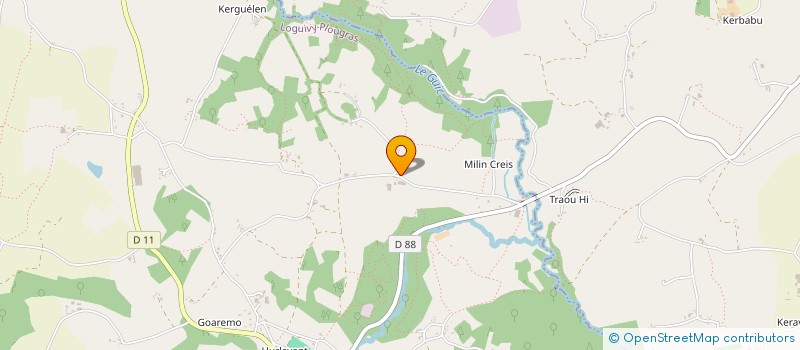 localisation de l'entreprise MONSIEUR FRANCOIS QUIVIGER  LOGUIVY-PLOUGRAS