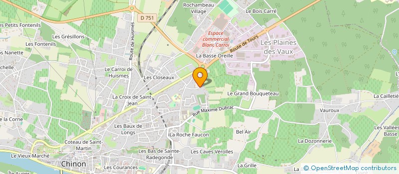 localisation de l'entreprise MONSIEUR FRANCOIS RABOUAN  CHINON