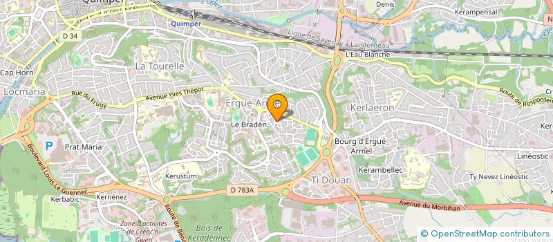 localisation de l'entreprise MONSIEUR FRANCOIS RAGOT à QUIMPER