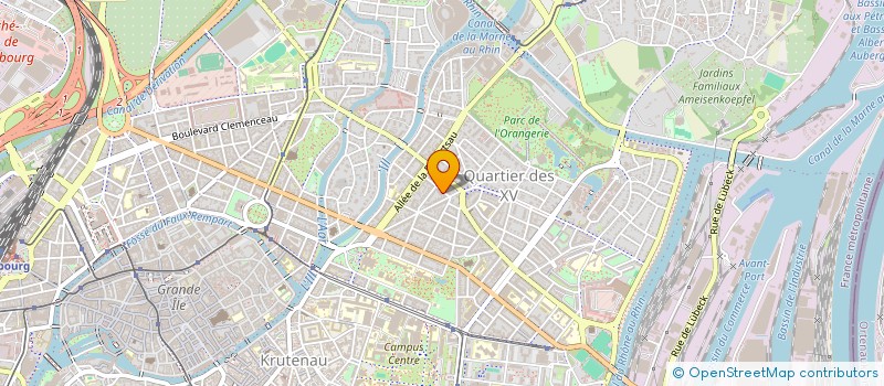 localisation de l'entreprise MONSIEUR FRANCOIS RAMETTTE à STRASBOURG