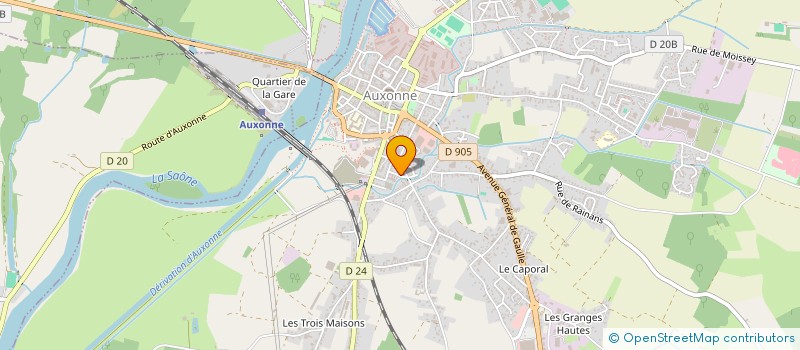 localisation de l'entreprise MONSIEUR FRANCOIS RANDON à AUXONNE