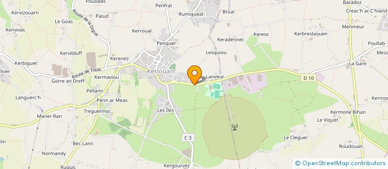 localisation de l'entreprise MONSIEUR FRANCOIS RAULT  PLOUNEOUR-BRIGNOGAN-PLAGES