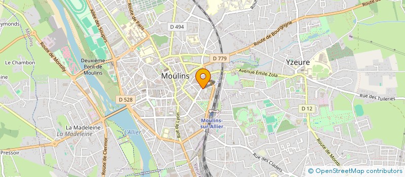 localisation de l'entreprise MONSIEUR FRANCOIS RAYNAUD  MOULINS