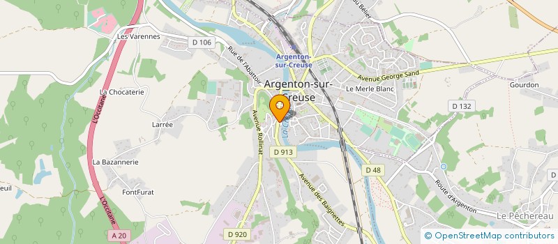 localisation de l'entreprise MONSIEUR FRANCOIS-REGIS MASSE à ARGENTON-SUR-CREUSE