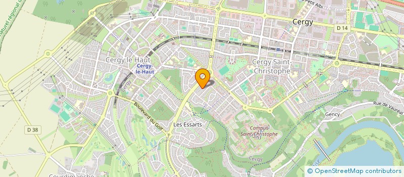 localisation de l'entreprise MONSIEUR FRANCOIS REISSI  CERGY