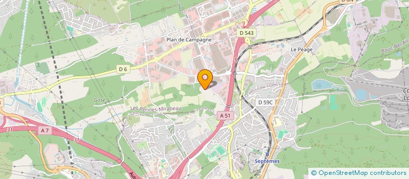 localisation de l'entreprise MONSIEUR FRANCOIS REVIRON à LES PENNES-MIRABEAU