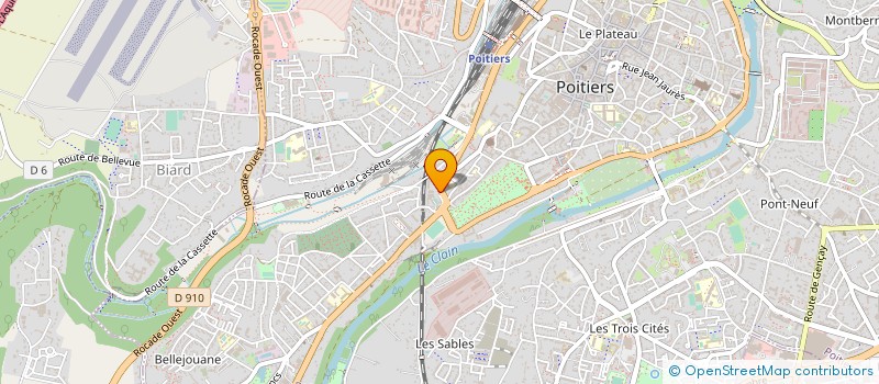 localisation de l'entreprise MONSIEUR FRANCOIS RIBOULEAU à POITIERS