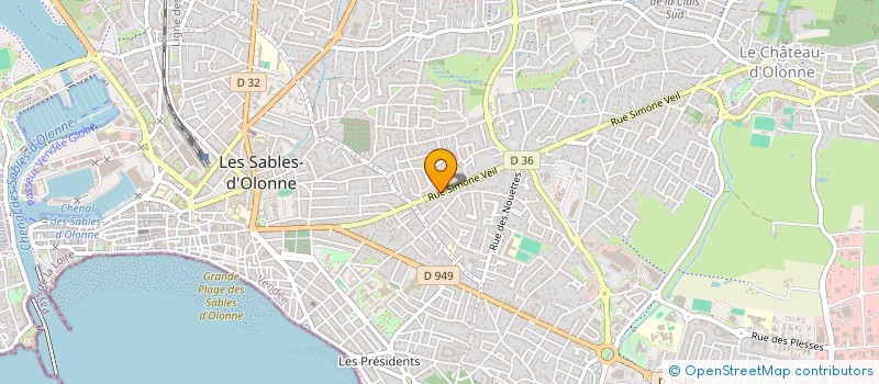 localisation de l'entreprise MONSIEUR FRANCOIS RICHARD  LES SABLES-D'OLONNE