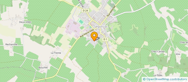 localisation de l'entreprise MONSIEUR FRANCOIS RICHEBOEUF  SEGONZAC