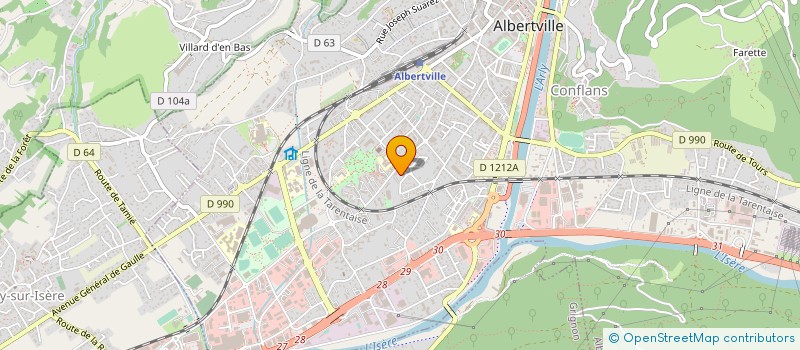 localisation de l'entreprise MONSIEUR FRANCOIS RIEU à ALBERTVILLE