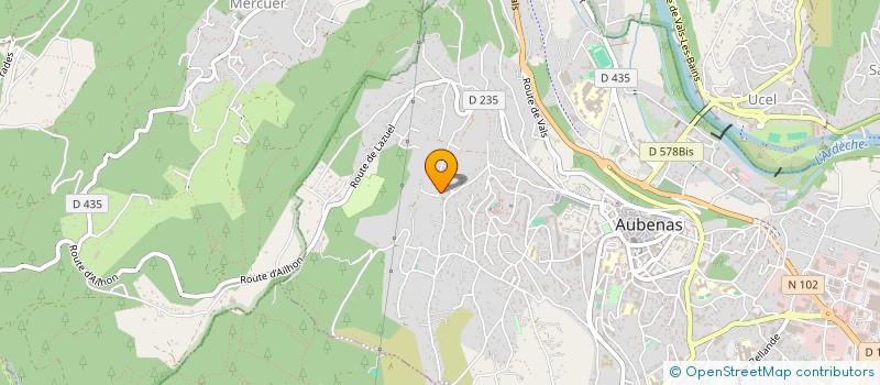 localisation de l'entreprise MONSIEUR FRANCOIS RIFFARD à AUBENAS