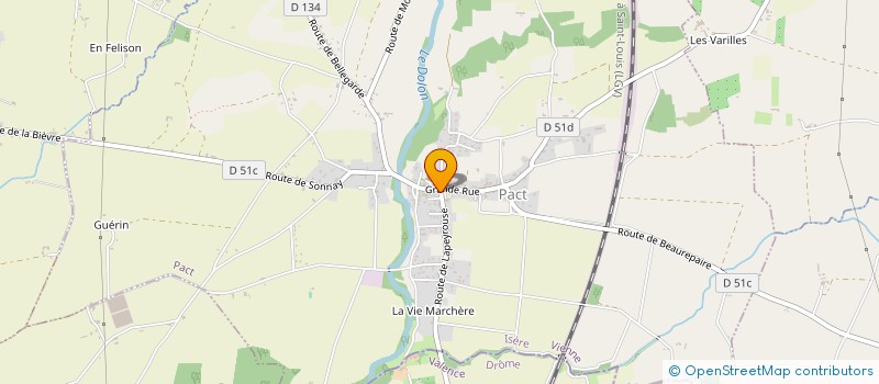 localisation de l'entreprise MONSIEUR FRANCOIS RIGAL  PACT