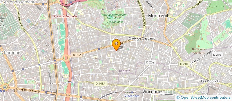 localisation de l'entreprise MONSIEUR FRANCOIS RIOU à MONTREUIL