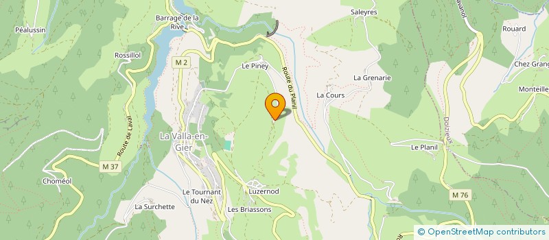 localisation de l'entreprise MONSIEUR FRANCOIS RIVAT  LA VALLA-EN-GIER