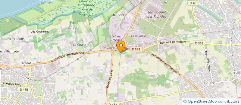 localisation de l'entreprise MONSIEUR FRANCOIS RIVIERA  MARIGNANE