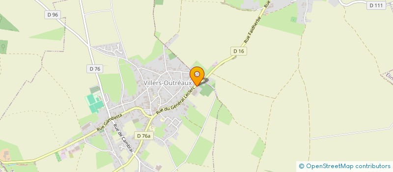 localisation de l'entreprise MONSIEUR FRANCOIS ROBACHE  VILLERS-OUTREAUX