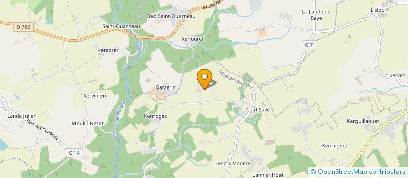 localisation de l'entreprise MONSIEUR FRANCOIS ROBET  MOELAN SUR MER