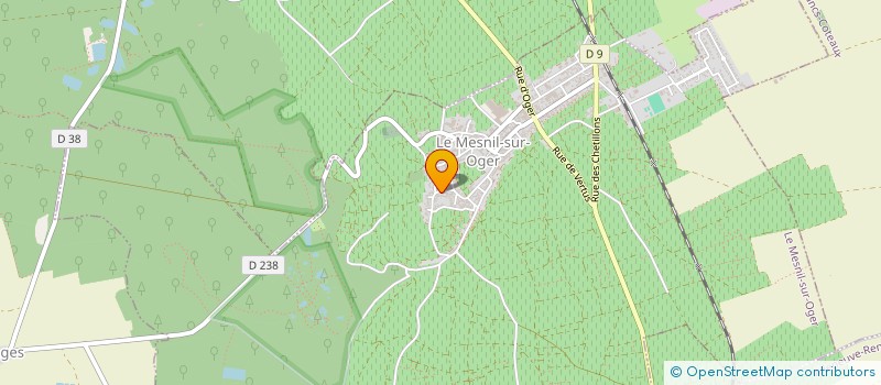 localisation de l'entreprise MONSIEUR FRANCOIS ROBINET  LE MESNIL-SUR-OGER