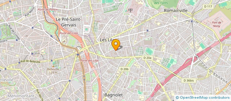 localisation de l'entreprise MONSIEUR FRANCOIS ROCA à LES LILAS