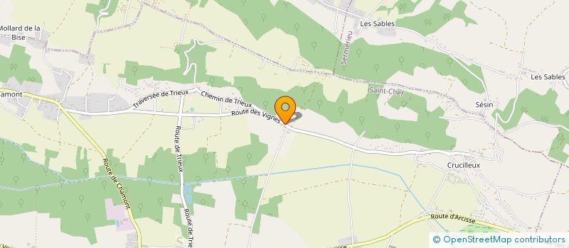 localisation de l'entreprise MONSIEUR FRANCOIS ROJON  SAINT-CHEF