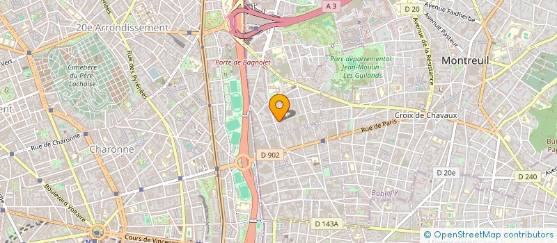 localisation de l'entreprise MONSIEUR FRANCOIS ROLAND à BAGNOLET