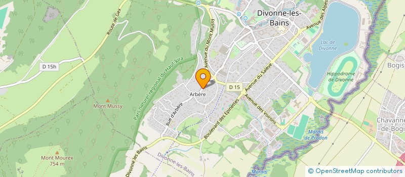 localisation de l'entreprise MONSIEUR FRANCOIS ROLAND à DIVONNE-LES-BAINS