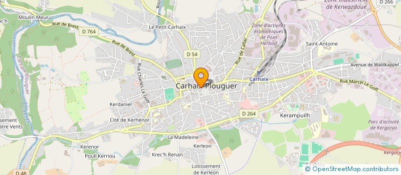 localisation de l'entreprise MONSIEUR FRANCOIS ROLLAND à CARHAIX-PLOUGUER