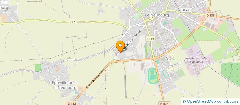 localisation de l'entreprise MONSIEUR FRANCOIS ROLLAND  LE NEUBOURG