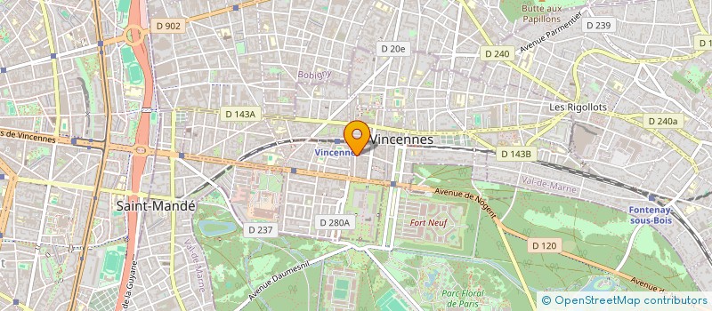 localisation de l'entreprise MONSIEUR FRANCOIS-ROMAIN CORNUEY à VINCENNES
