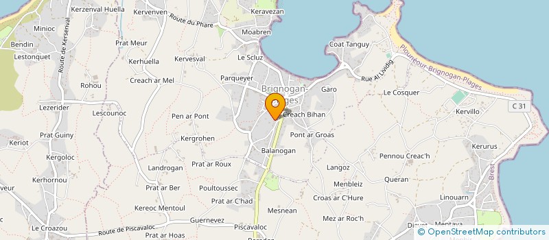 localisation de l'entreprise MONSIEUR FRANCOIS ROMMENS à PLOUNEOUR-BRIGNOGAN-PLAGES