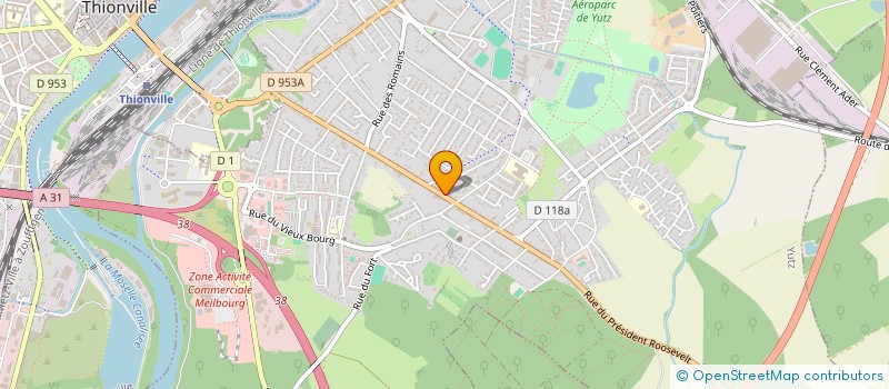 localisation de l'entreprise MONSIEUR FRANCOIS ROSER à YUTZ