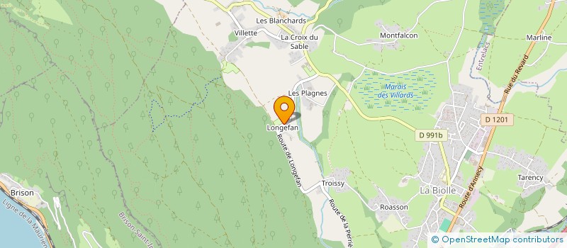 localisation de l'entreprise MONSIEUR FRANCOIS ROSSET  LA BIOLLE