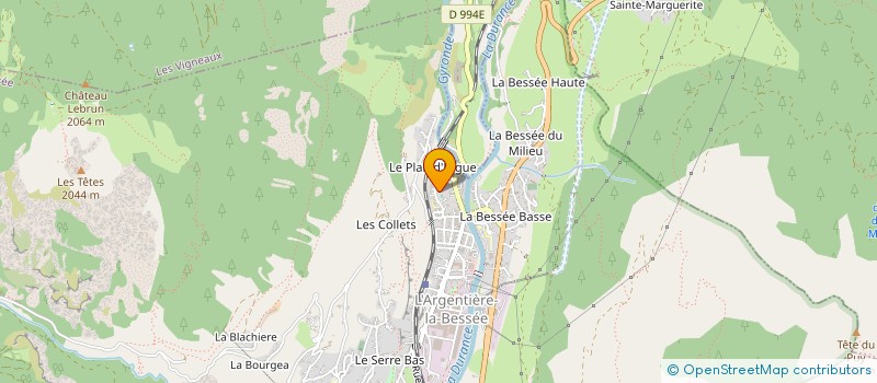 localisation de l'entreprise MONSIEUR FRANCOIS ROTH à L'ARGENTIERE-LA-BESSEE