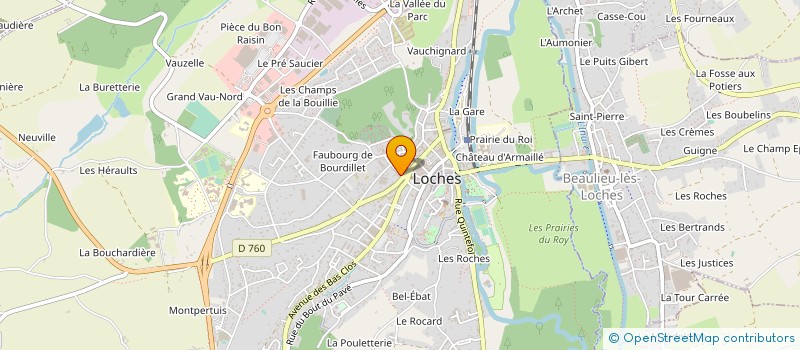 localisation de l'entreprise MONSIEUR FRANCOIS ROUDIER  LOCHES