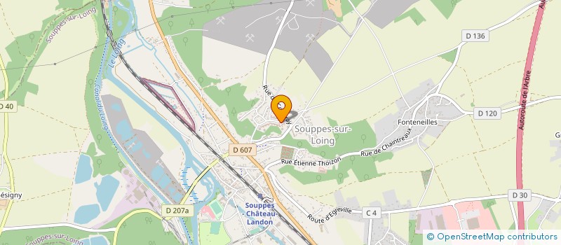 localisation de l'entreprise MONSIEUR FRANCOIS ROUSSEL  SOUPPES-SUR-LOING