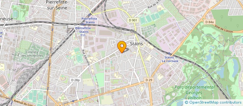 localisation de l'entreprise MONSIEUR FRANCOIS ROUSSET à STAINS