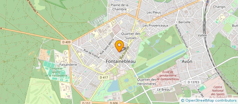 localisation de l'entreprise MONSIEUR FRANCOIS ROUSSY à FONTAINEBLEAU