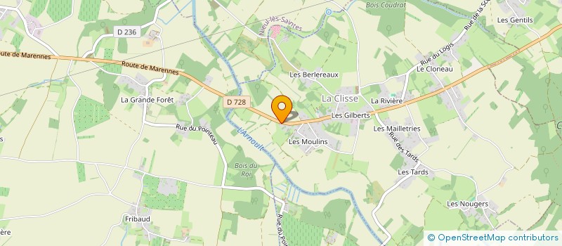 localisation de l'entreprise MONSIEUR FRANCOIS ROUX à LA CLISSE