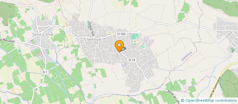 localisation de l'entreprise MONSIEUR FRANCOIS RUIZ  CLARENSAC