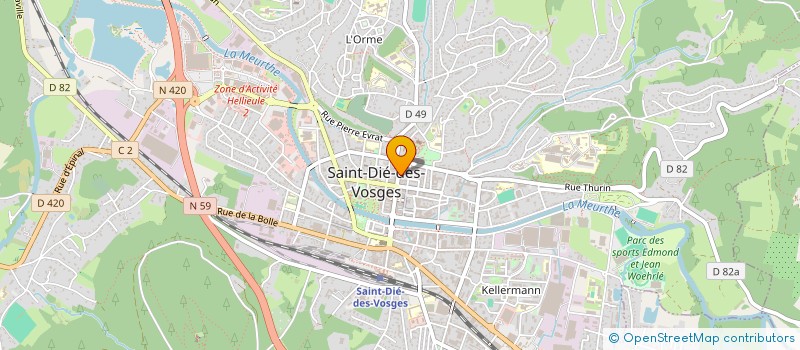 localisation de l'entreprise MONSIEUR FRANCOIS RUYER-QUIL à SAINT-DIE-DES-VOSGES
