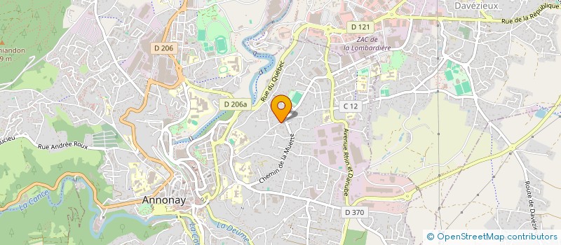 localisation de l'entreprise MONSIEUR FRANCOIS SACHWALD  ANNONAY