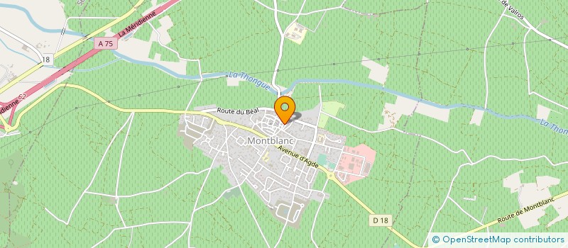 localisation de l'entreprise MONSIEUR FRANCOIS SAGNES  MONTBLANC