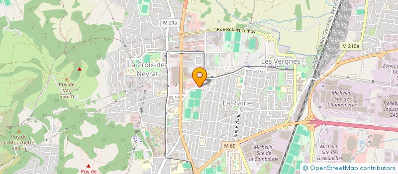 localisation de l'entreprise MONSIEUR FRANCOIS SAILLANT  CLERMONT-FERRAND