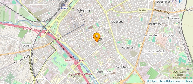 localisation de l'entreprise MONSIEUR FRANCOIS SAINT JAMES  REIMS