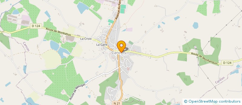 localisation de l'entreprise MONSIEUR FRANCOIS SAINT-MEZARD  CANCON