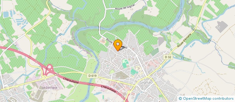 localisation de l'entreprise MONSIEUR FRANCOIS SANCHEZ  GIGNAC