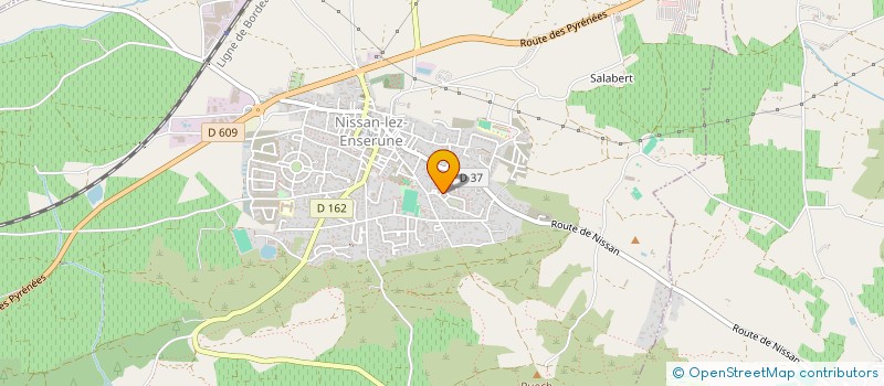 localisation de l'entreprise MONSIEUR FRANCOIS SANTIAGO  NISSAN-LEZ-ENSERUNE