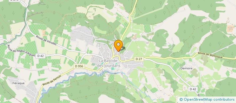 localisation de l'entreprise MONSIEUR FRANCOIS SANTIAGO  LA BASTIDE-DES-JOURDANS