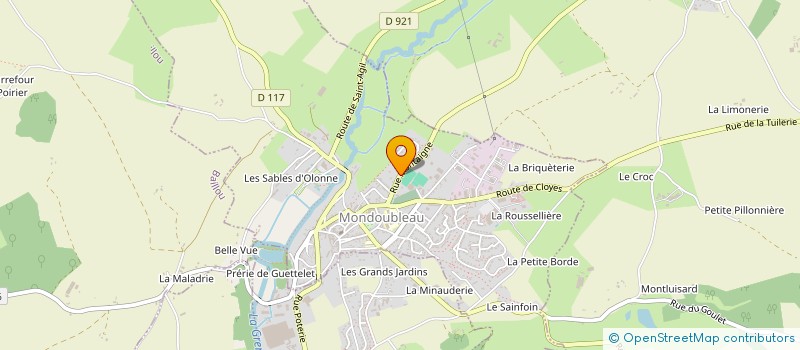 localisation de l'entreprise MONSIEUR FRANCOIS SARADIN à MONDOUBLEAU
