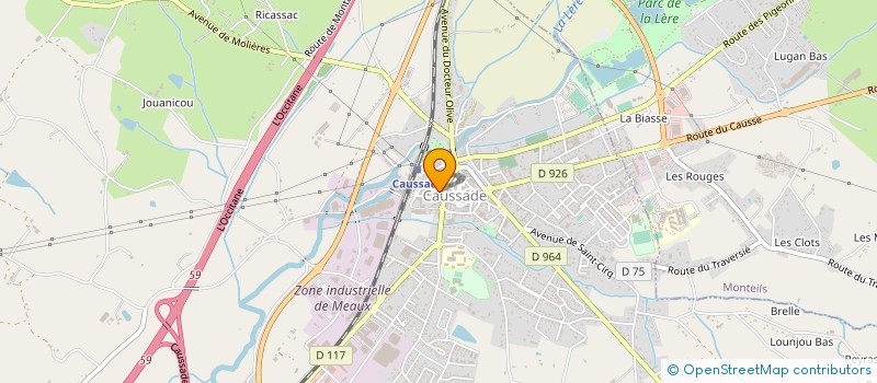 localisation de l'entreprise MONSIEUR FRANCOIS SARRAZIN  CAUSSADE